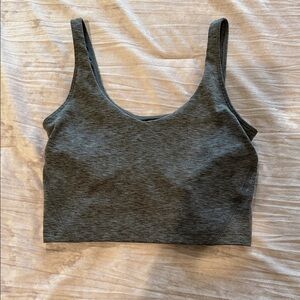 Gilly Hicks Charcoal Sleeveless Crop Top